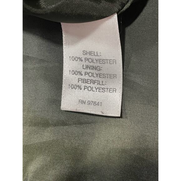 J. Jill Quilted Puffer Vest Womens SP Small Petite Herringbone Insulated Green - Picture 10 of 11